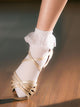 Latin Dance Accessories Dance Practice Socks White Lace Boat Socks - Dorabear