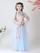 Girls' Ancient National Style Dress Performance Costume Oriental Element Cheongsam - Dorabear