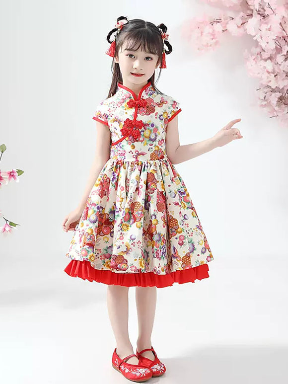 Girls' Performance Costume National Style Princess Dress Oriental Element Gown - Dorabear