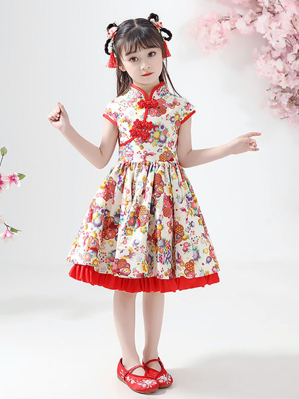 Girls' Performance Costume National Style Princess Dress Oriental Element Gown - Dorabear