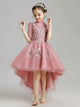 Girls' Wedding Dress Princess Dress Piano Performance Costume Flower Kid's Gown - Dorabear