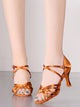 High Heel Latin Dance Shoes Silk Satin Dance Shoes - Dorabear