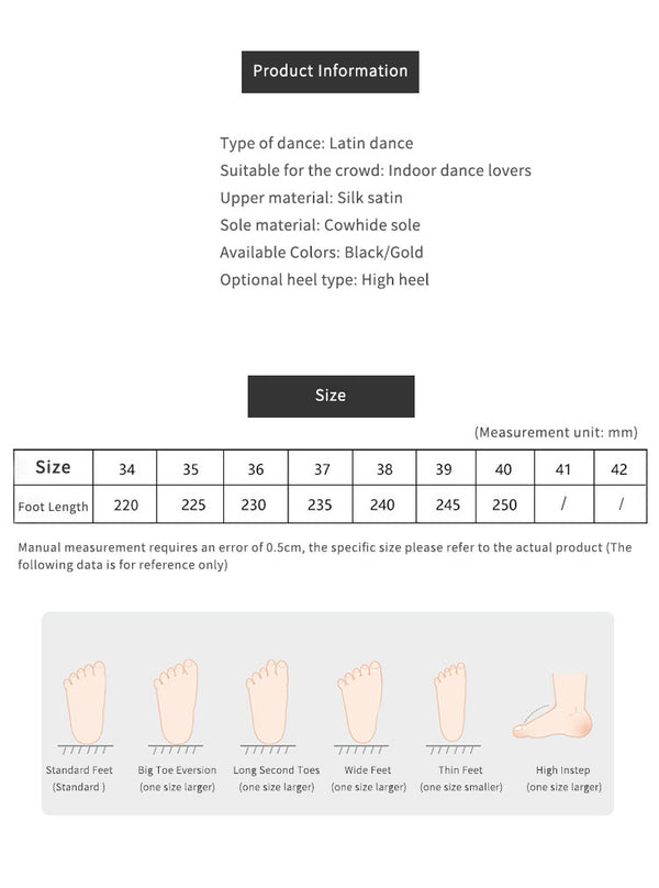 High Heel Latin Dance Shoes Silk Satin Dance Shoes - Dorabear