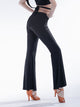 High Waist Tie Micro Flare Trousers Latin Dance Training Pants - Dorabear