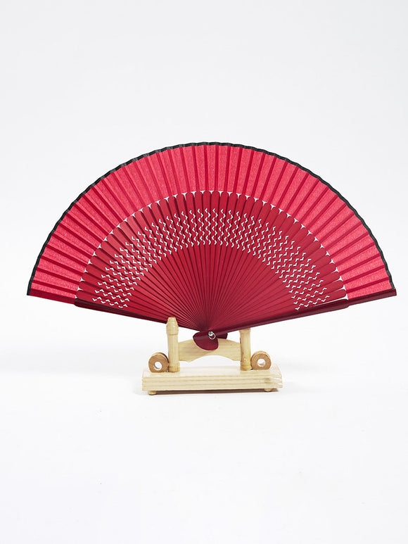 Hollow-out Row Fan Cheongsam Accessories Ancient Style Spray-painted Lacquer Folding Fan - Dorabear
