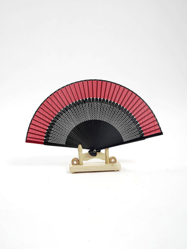 Hollow-out Row Fan Cheongsam Accessories Ancient Style Spray-painted Lacquer Folding Fan - Dorabear
