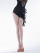 Irregular Mesh Dance Skirt Summer Latin Dance Practice Bottoms - Dorabear