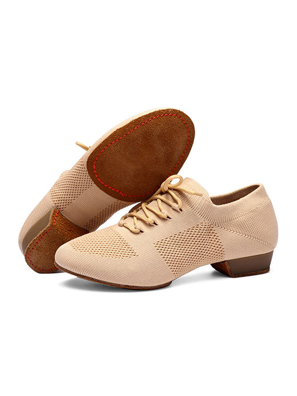 Jazz Dance Shoes Soft Sole Low Heel Breathable Training Shoes - Dorabear