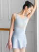 Round Neck Contrast Color Lace Dance Leotard Ballet Practice Clothing - Dorabear