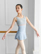 Round Neck Contrast Color Lace Dance Leotard Ballet Practice Clothing - Dorabear