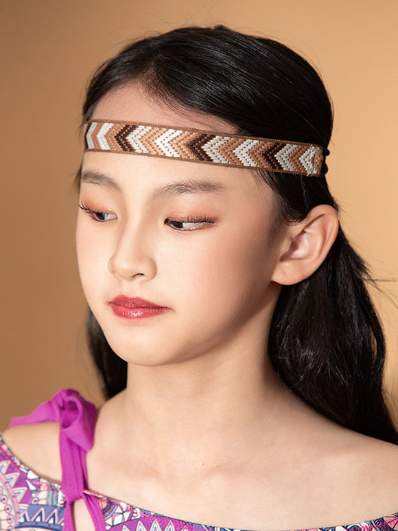 Latin Dance Costume Accessories Elastic Braided Dance Headband - Dorabear