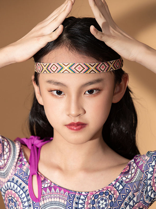 Latin Dance Costume Accessories Elastic Braided Dance Headband - Dorabear