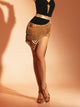 Latin Dance Irregular Fringed Skirt Professional Dance Bottoms - Dorabear