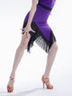 Latin Dance Irregular Fringed Skirt Professional Practice Bottoms - Dorabear