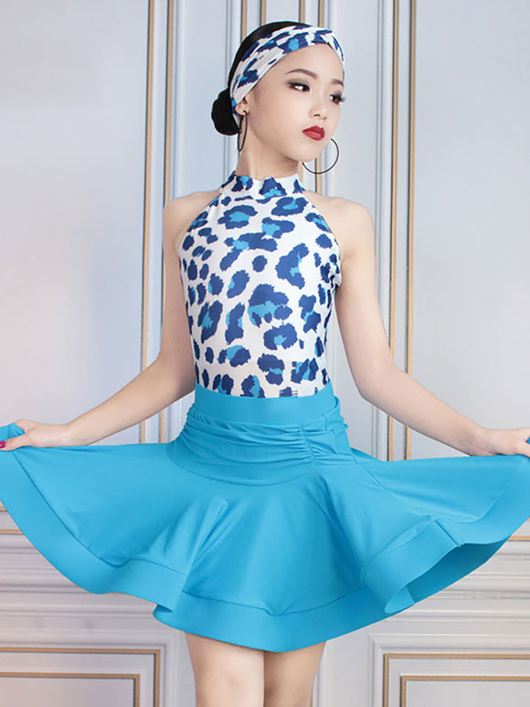 Latin Dance Sleeveless Top Split Suits Performance Clothing - Dorabear