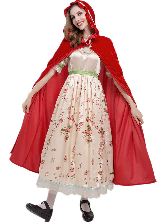 Floral Dress Cosplay Costume Maid Dress - Dorabear