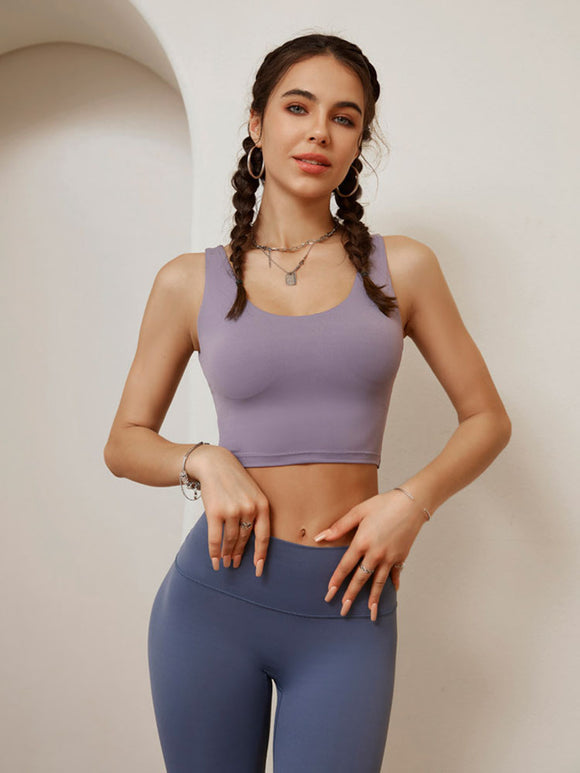 Long Dance Bra Shockproof Fitness Vest Yoga Underwear - Dorabear