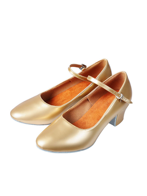 Low Heel Soft Sole Wear-resistant Dance Shoes Leather Character Shoes - Dorabear