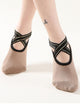 Non-slip Cross Strap Yoga Socks Pure Cotton Ballet Dance Socks - Dorabear