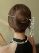 Oriental Element Pearl Tassel Hairpin Ancient Style Coiled Hair Hairpin Cheongsam Accessories - Dorabear