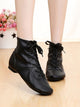 PU Leather High Top Jazz Shoes Soft Sole Dance Shoes - Dorabear