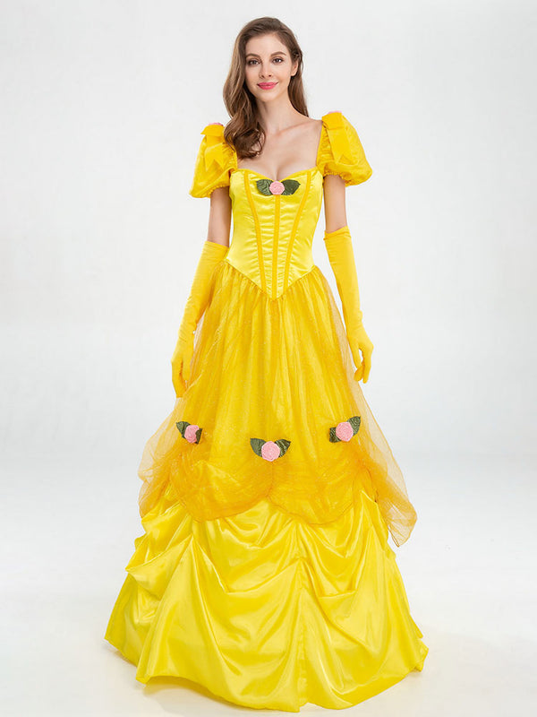 Princess Belle Dress Drama Performance Costume Character Costume - Dorabear