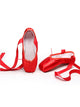 Satin Ballet Shoes Exercise Performance Shoes Hard Sole Pointe Shoes - Dorabear