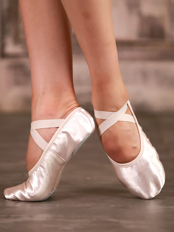 Satin Dance Shoes Soft Sole Training Shoes Ballet Cat Claw Shoes - Dorabear