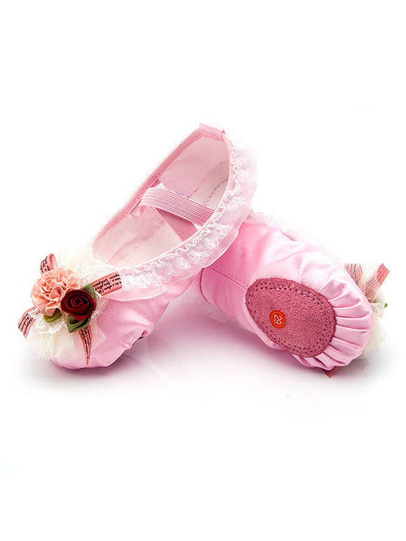 Satin Lace Ballet Soft Sole Practitioner Cat Claw Shoes - Dorabear