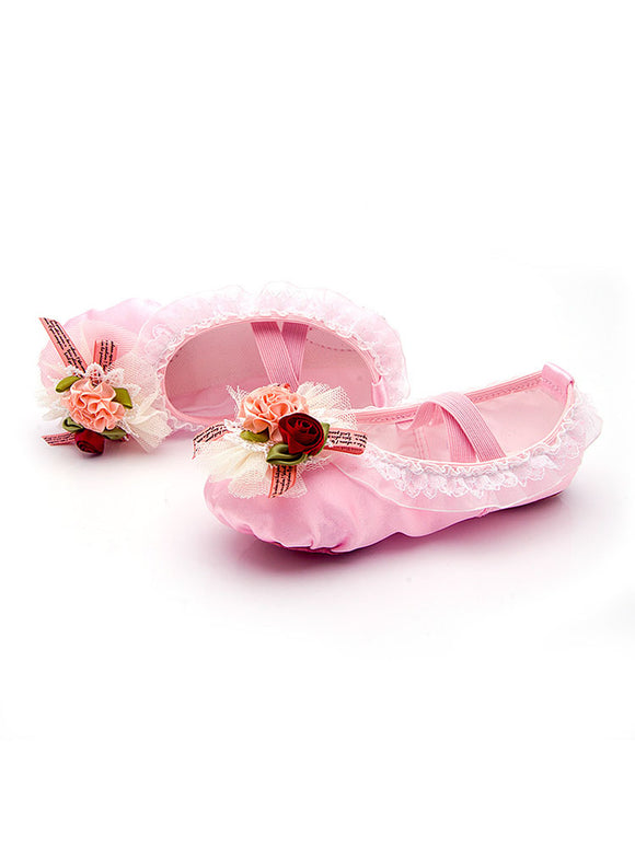 Satin Lace Ballet Soft Sole Practitioner Cat Claw Shoes - Dorabear
