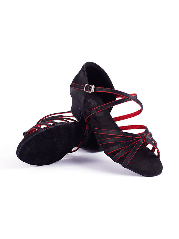 Satin Latin Dance Shoes Soft Sole Training Shoes - Dorabear