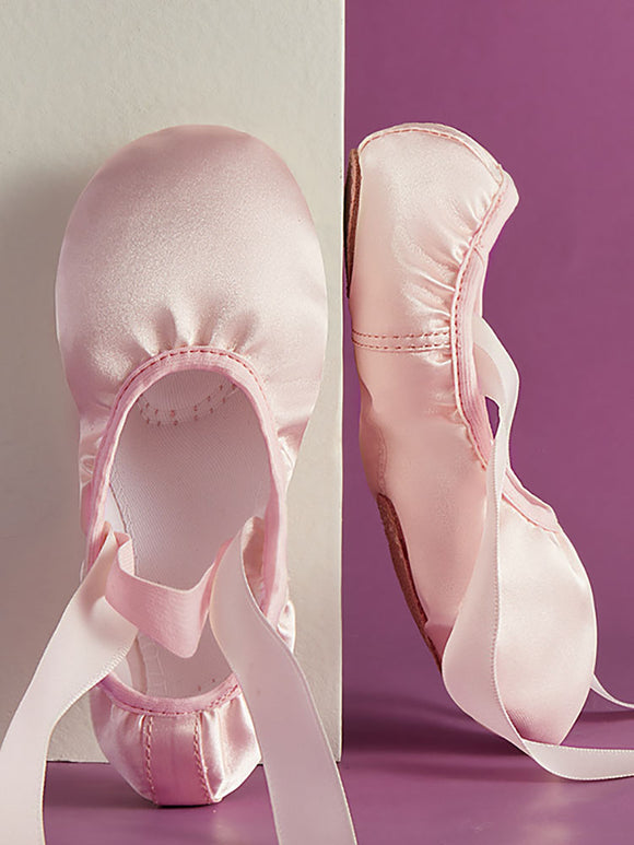 Satin Pointe Ballet Shoes Indoor Soft Sole Exercise Shoes - Dorabear