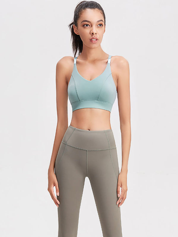 Shockproof Push Up Thin Yoga Vest Dance Bra Sports Underwear - Dorabear