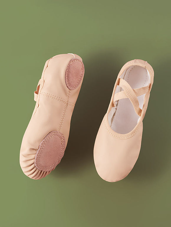 Soft Sole Ballet Exercise Shoes PU Leather Cat Claw Shoes - Dorabear