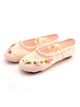 Soft Sole Canvas Exercise Ballet Shoes Cat Claw Rose Flower Dance Shoes - Dorabear
