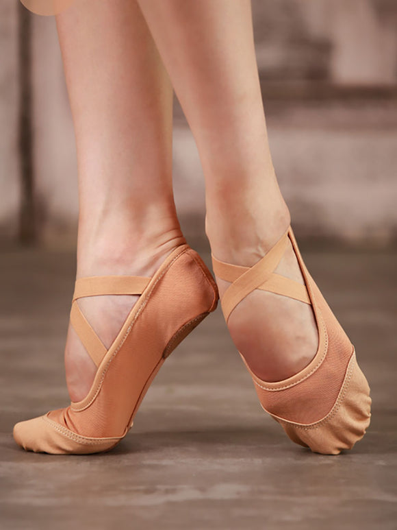 Soft Sole Dance Shoes Lace-Free Ballet Practice Shoes Two Sole Shoes - Dorabear