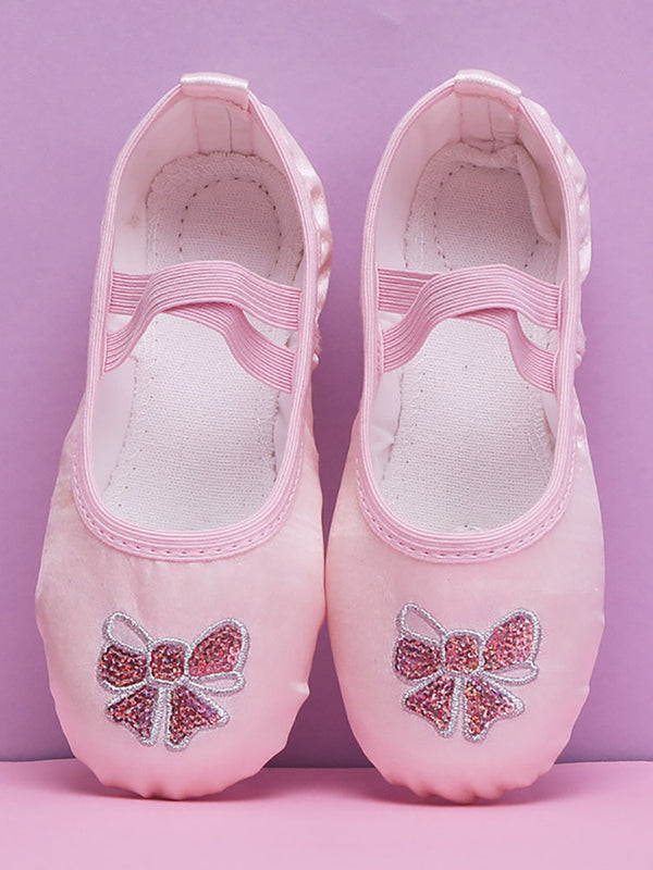 Soft Sole Sequin Embroidered Ballet Shoes Practical Cat Claw Shoes - Dorabear