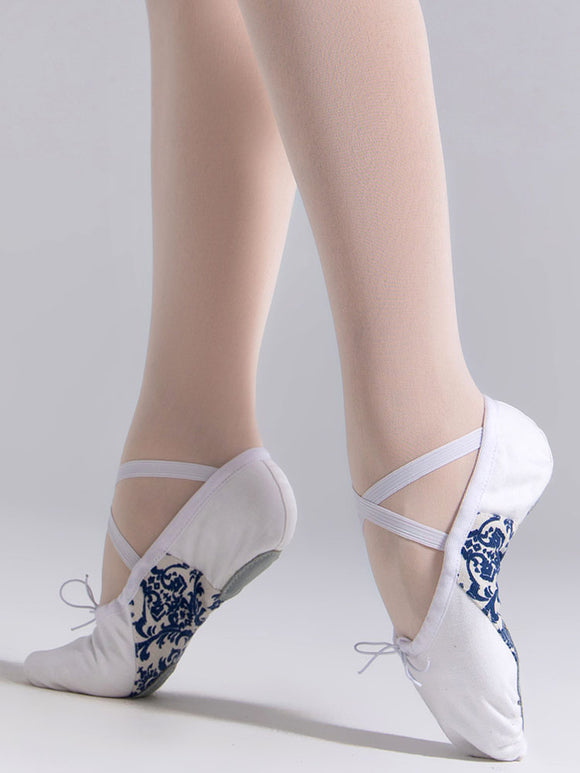 Soft Sole White Exercise Shoes Ballet Special Cat Claw Shoes - Dorabear