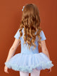 Spring/Summer Lace Stitching Short Sleeve Ballet Dance Lace Dress - Dorabear