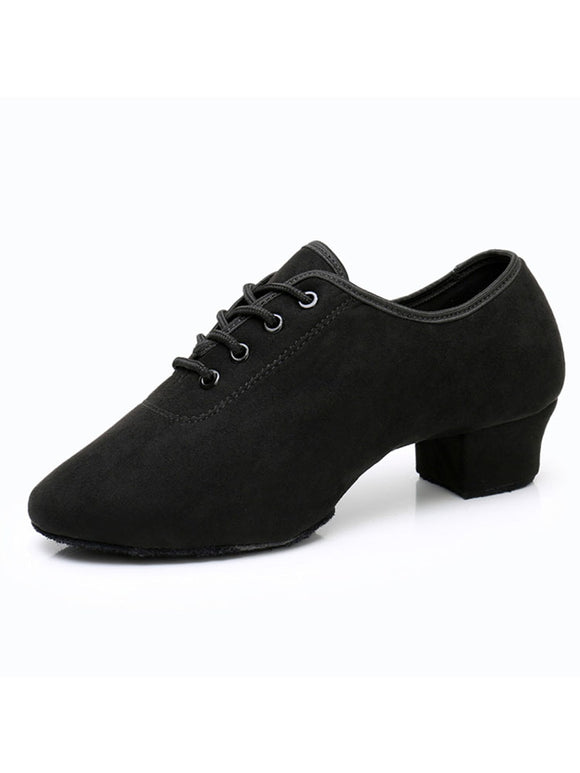 Suede Soft Sole High-heeled Dance Practice Shoes Professional Latin Dance Shoes - Dorabear