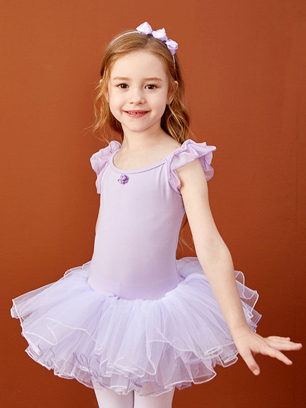 Summer Double Mesh Princess Sleeve Ballet Dress Fluffy Skirt - Dorabear