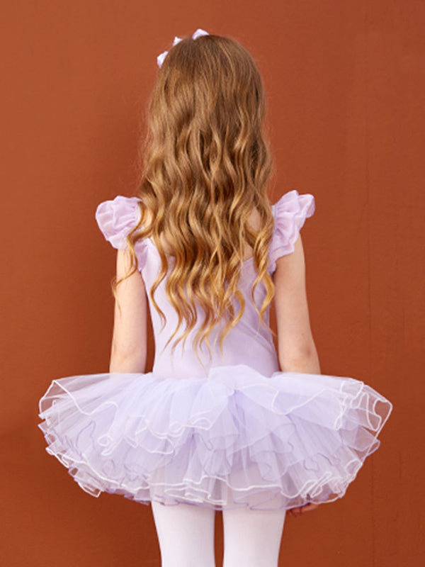 Summer Double Mesh Princess Sleeve Ballet Dress Fluffy Skirt - Dorabear