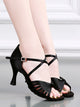 Summer Latin Dance Shoes High Heel Satin Soft Sole Dance Shoes - Dorabear
