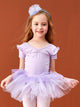 Summer Lotus Leaf Short Sleeve Ballet Practice Dress - Dorabear