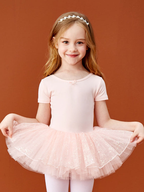 Summer Short-sleeved Ballet Tutu Dance Training Dress - Dorabear