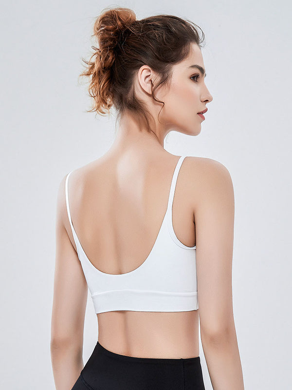 Thin Yoga Outer Wear Camisole Shockproof Sports Bra Dance Bra - Dorabear
