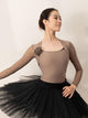 Three-dimensional Flower Fake Two-piece Ballet Pullover Practice Top - Dorabear