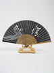 Translucent Ancient Style Folding Fan Inscription Silk Cloth Folding Fan Bone Bamboo Craft Fan - Dorabear
