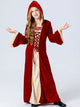 Vintage Fairy Queen Costume Medieval Gothic Vampire Robe - Dorabear