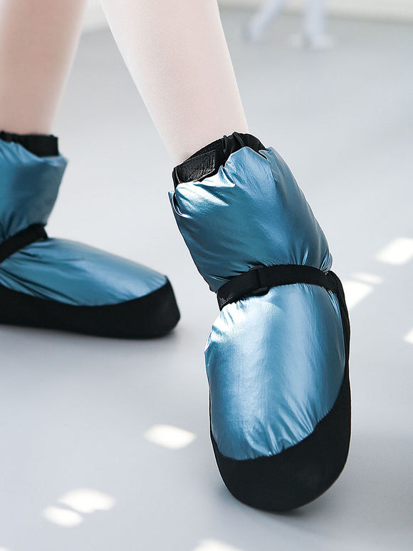 Winter Plus Velvet Thick Cotton Boots Ballet Soft Bottom Training Shoes - Dorabear